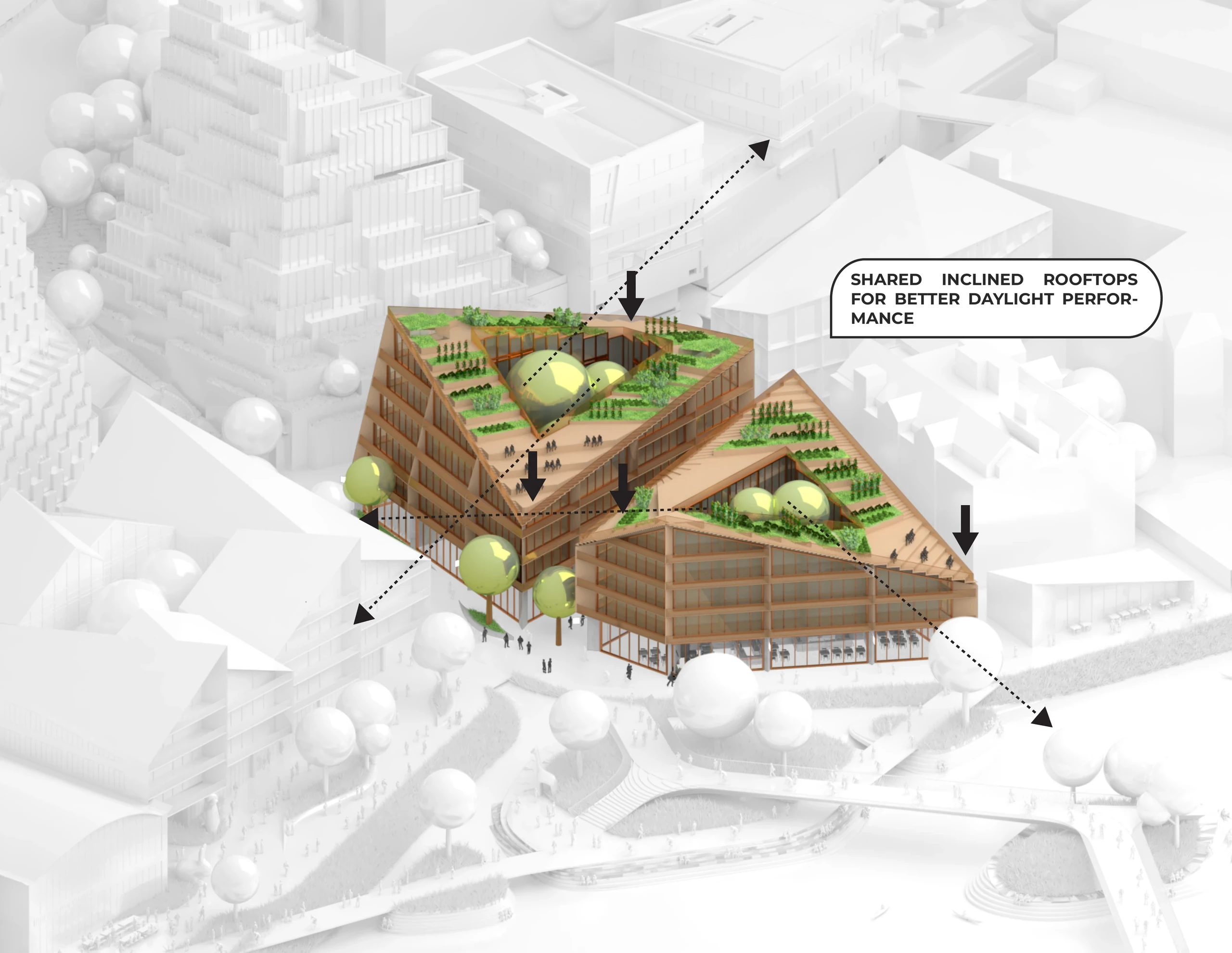 Housing with shared outdoor space