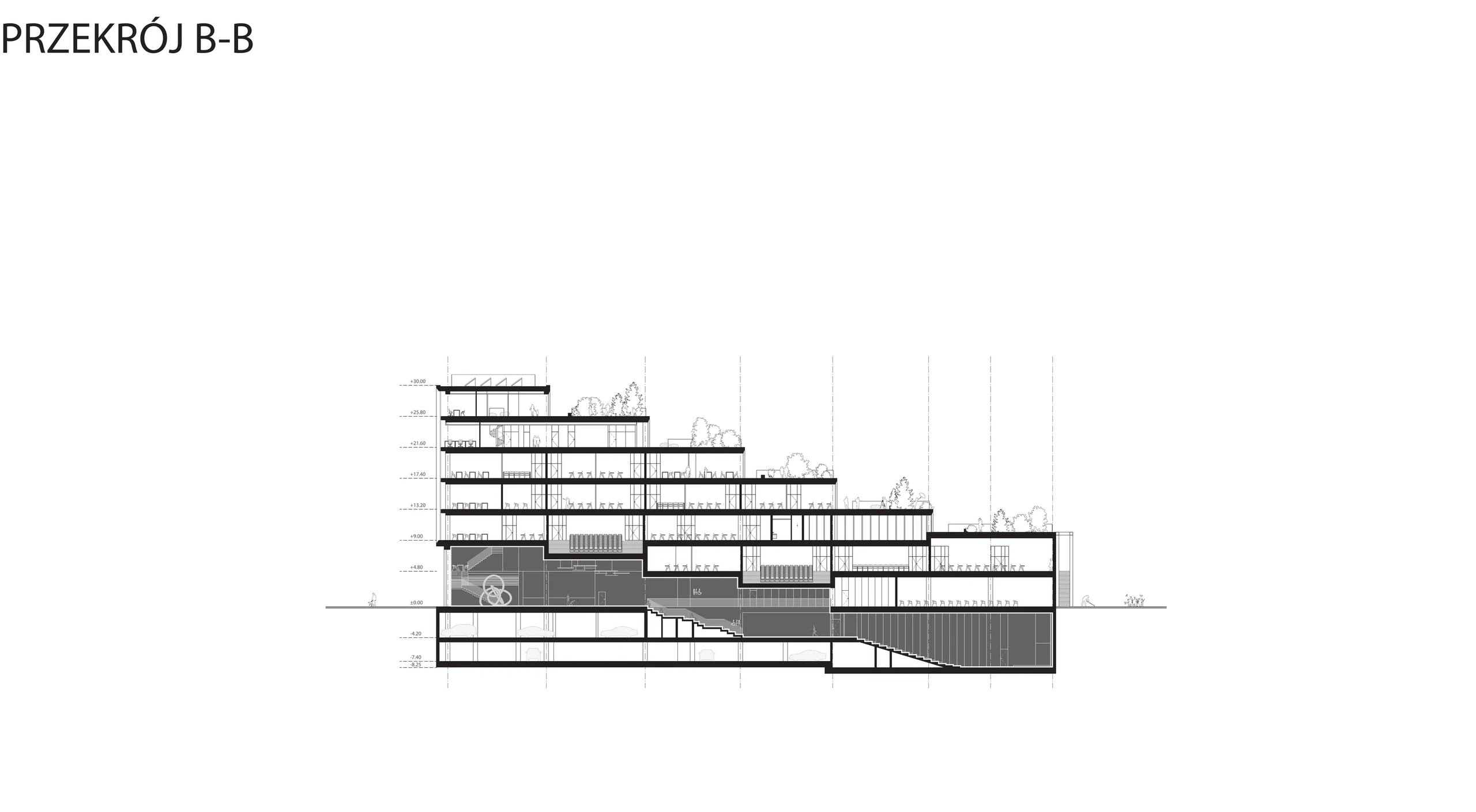 Full Jubilee architectural section B-B