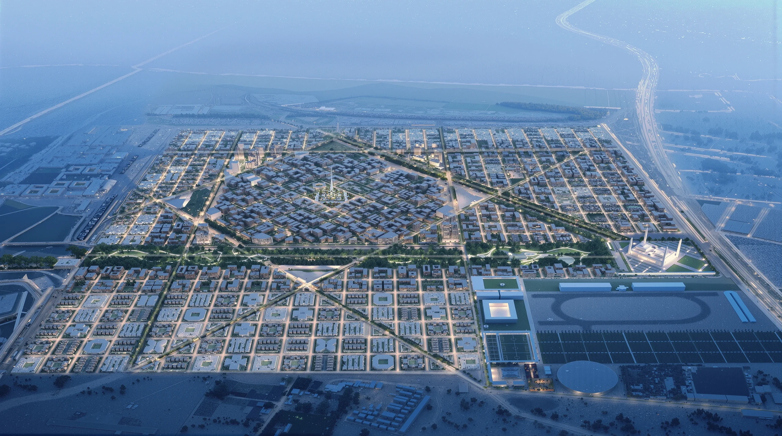 Sohar City, Oman - Port-City Connections Extend the Framework Beyond the Site