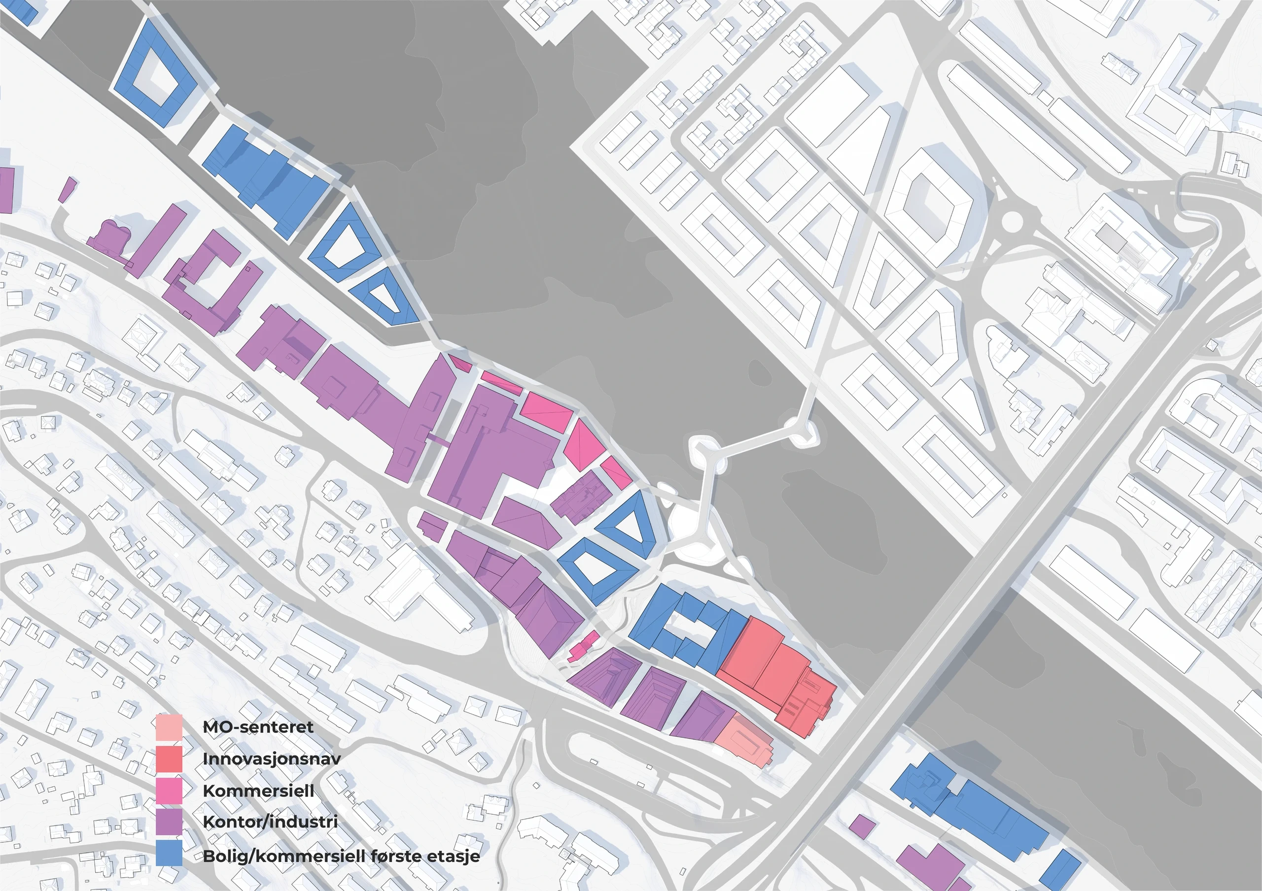 A mixed-use district