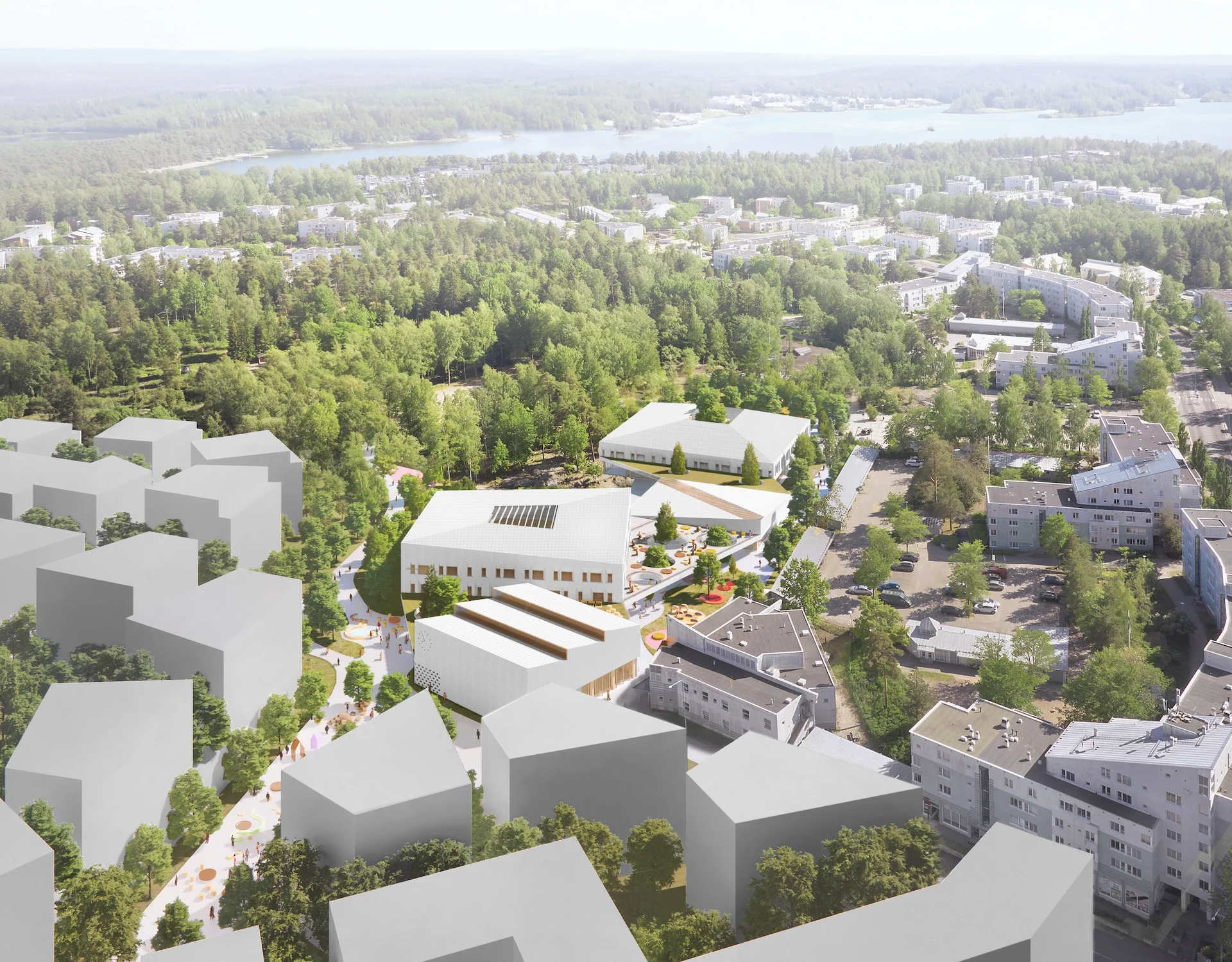 Aerial Concept of Playful Blocks