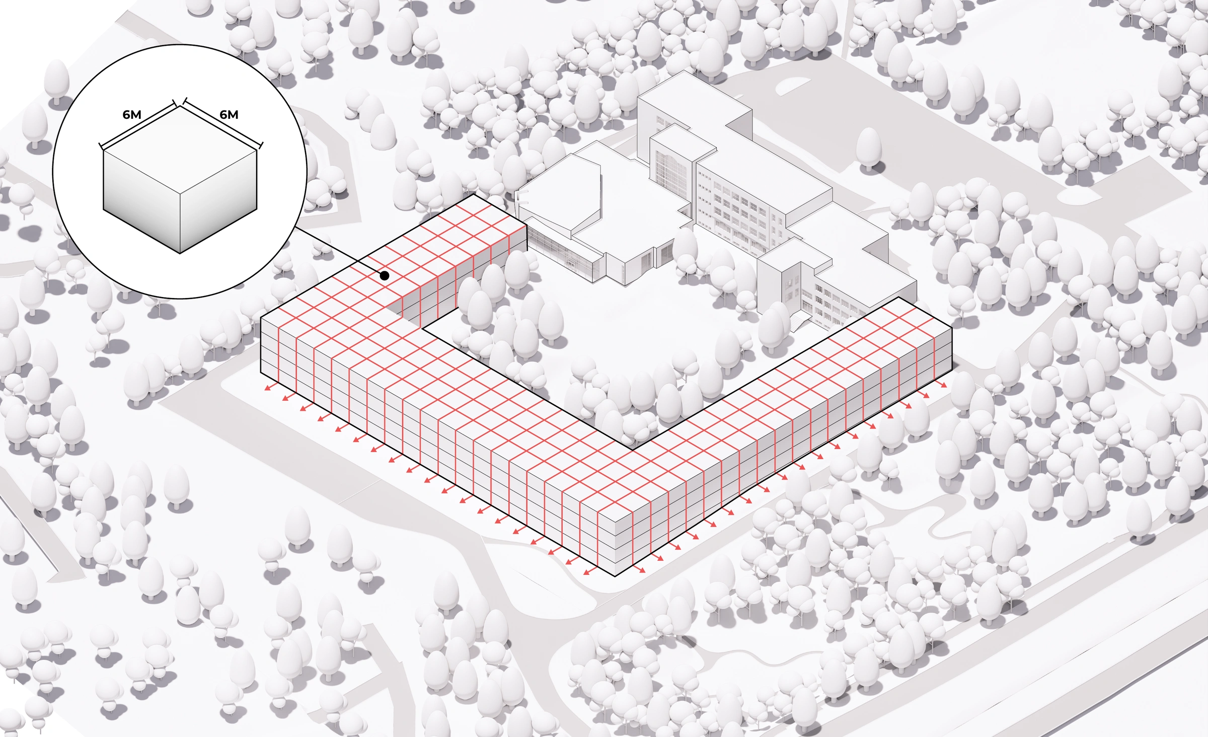 Complete source axonometric: A clear modular order
