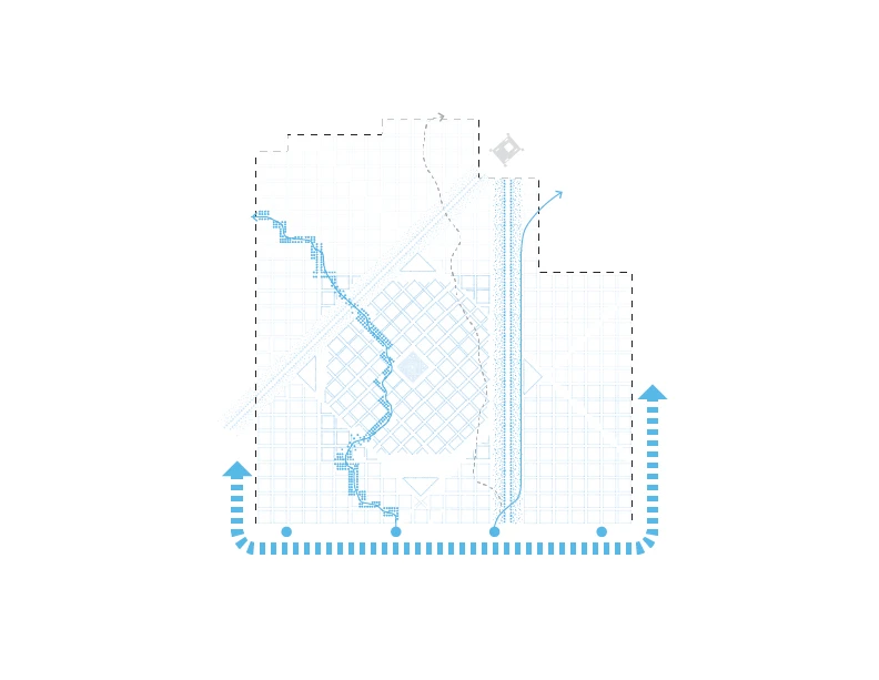 Sohar City, Oman - The wadi connects water strategy and public landscape