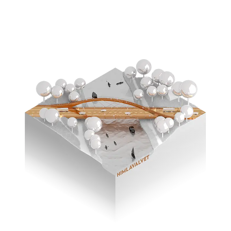 Himlavalvet — axonometric project illustration