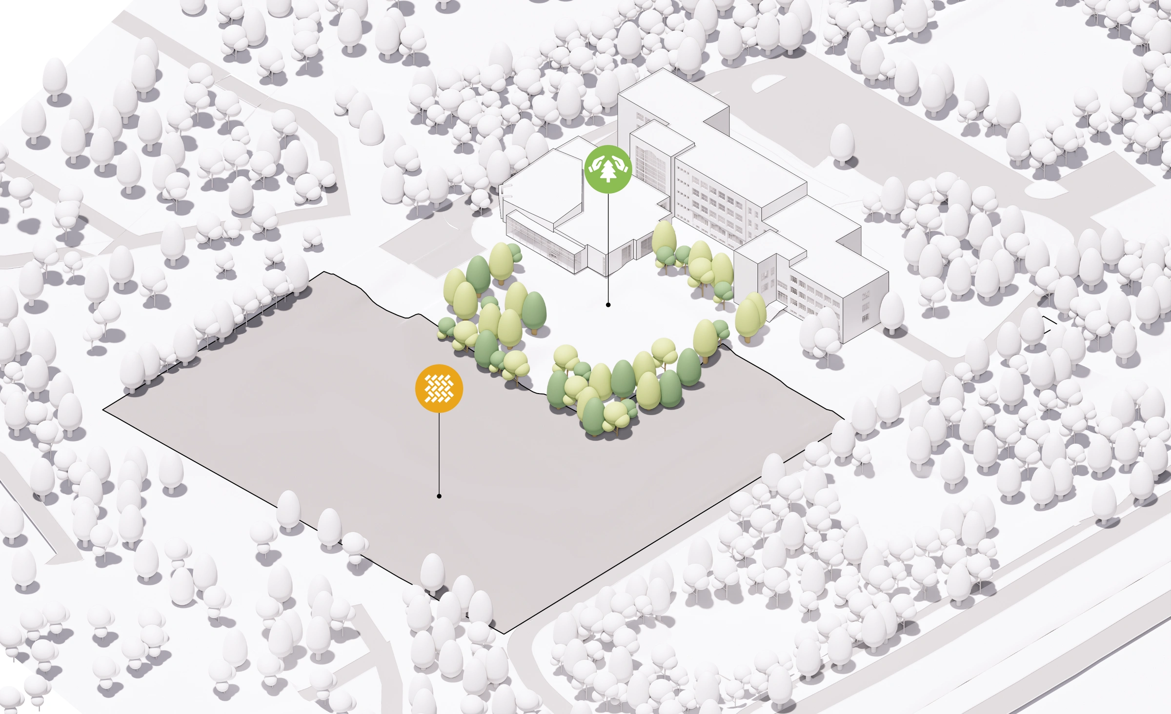 Complete source axonometric: Beginning with the landscape