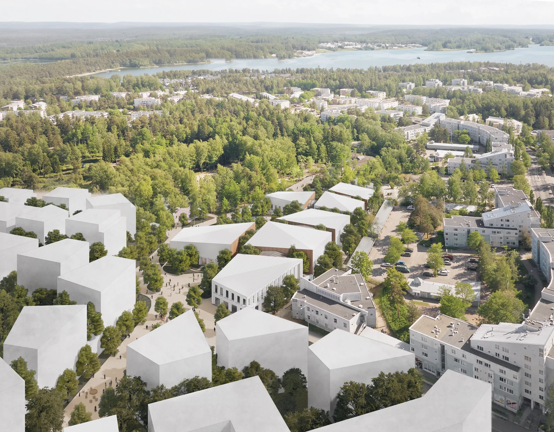 Aerial Concept of Learning Village