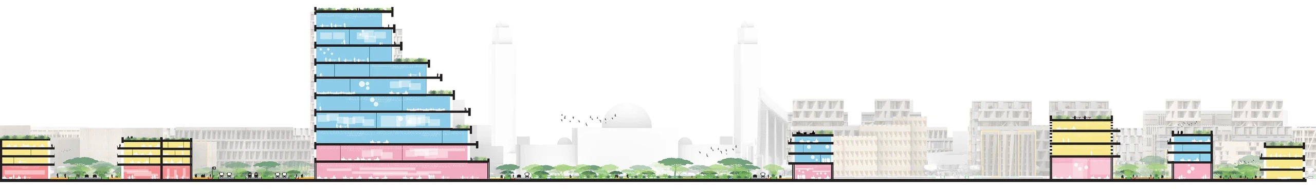 Sohar City, Oman - The Landscape Section Brings City-Scale Systems to Ground