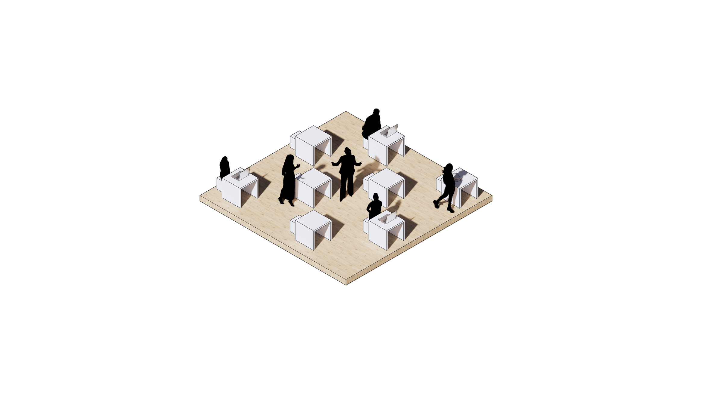 Complete 6 x 6 metre module study for individual study