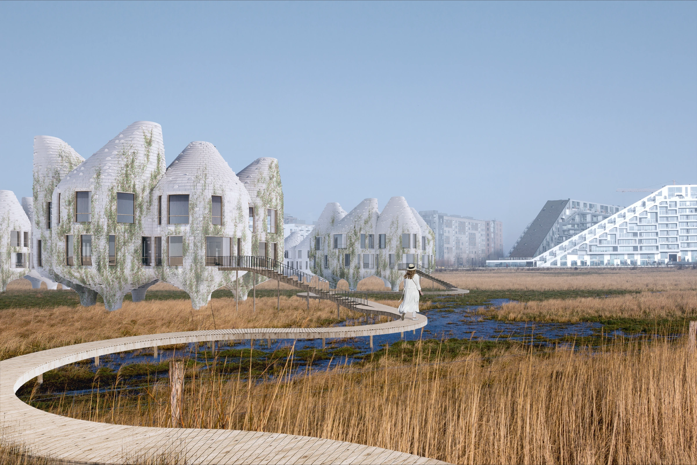 NexGen in the urban landscape — architectural visualisation.
