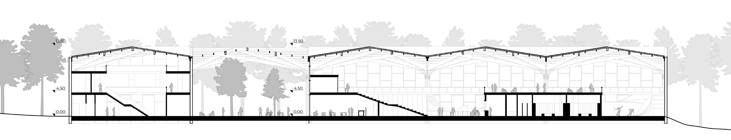 Building section A as framed in the original concept presentation