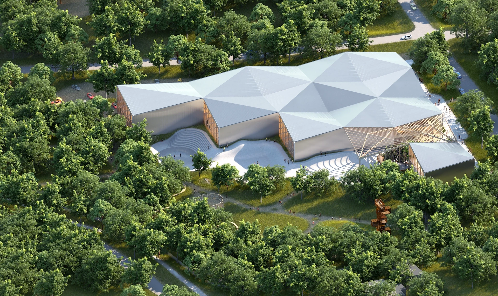 Aerial Axonometric View