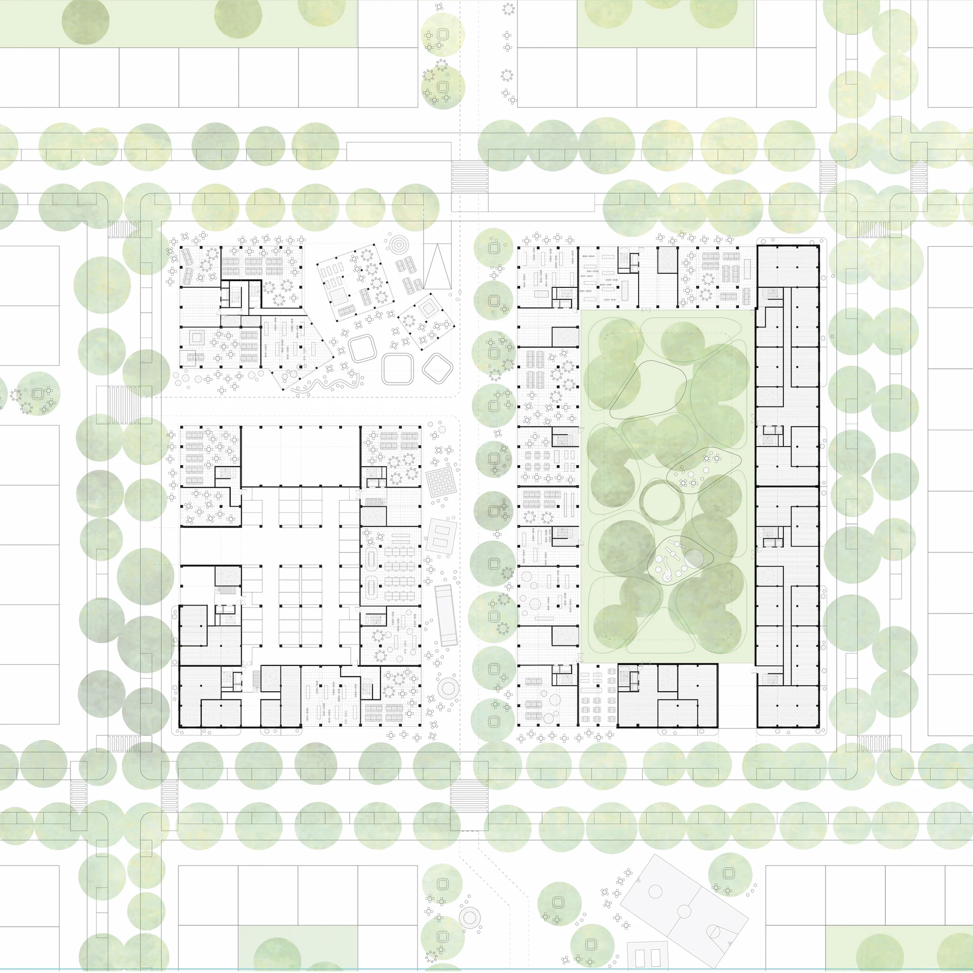 Ground Floor Plan and Access Floor