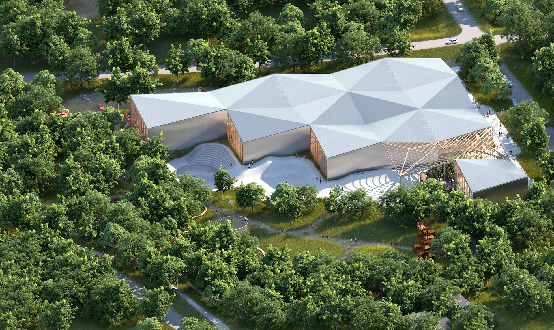 Aerial Axonometric View