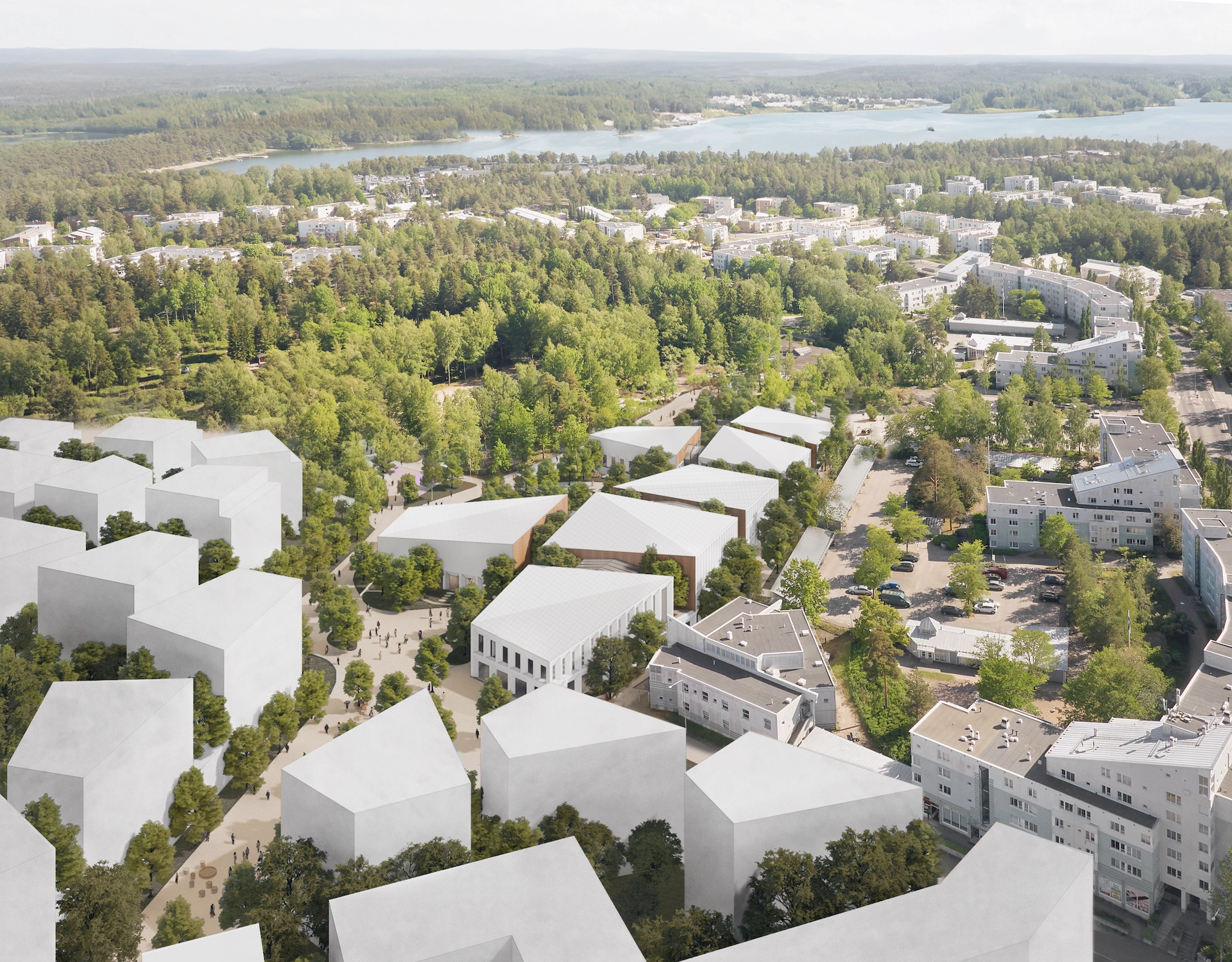 Aerial Concept of Learning Village