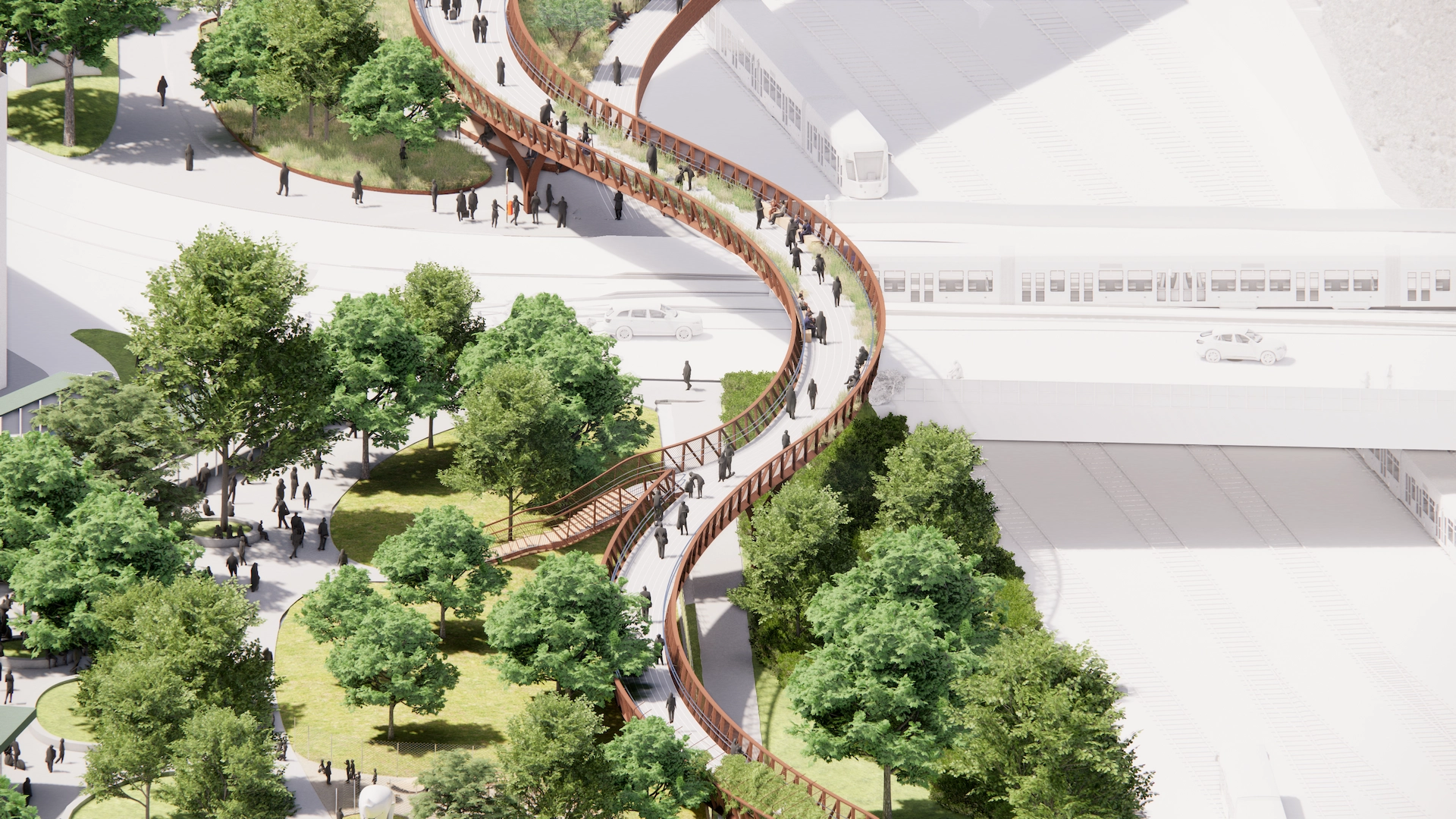 Axonometric Overview Bridge