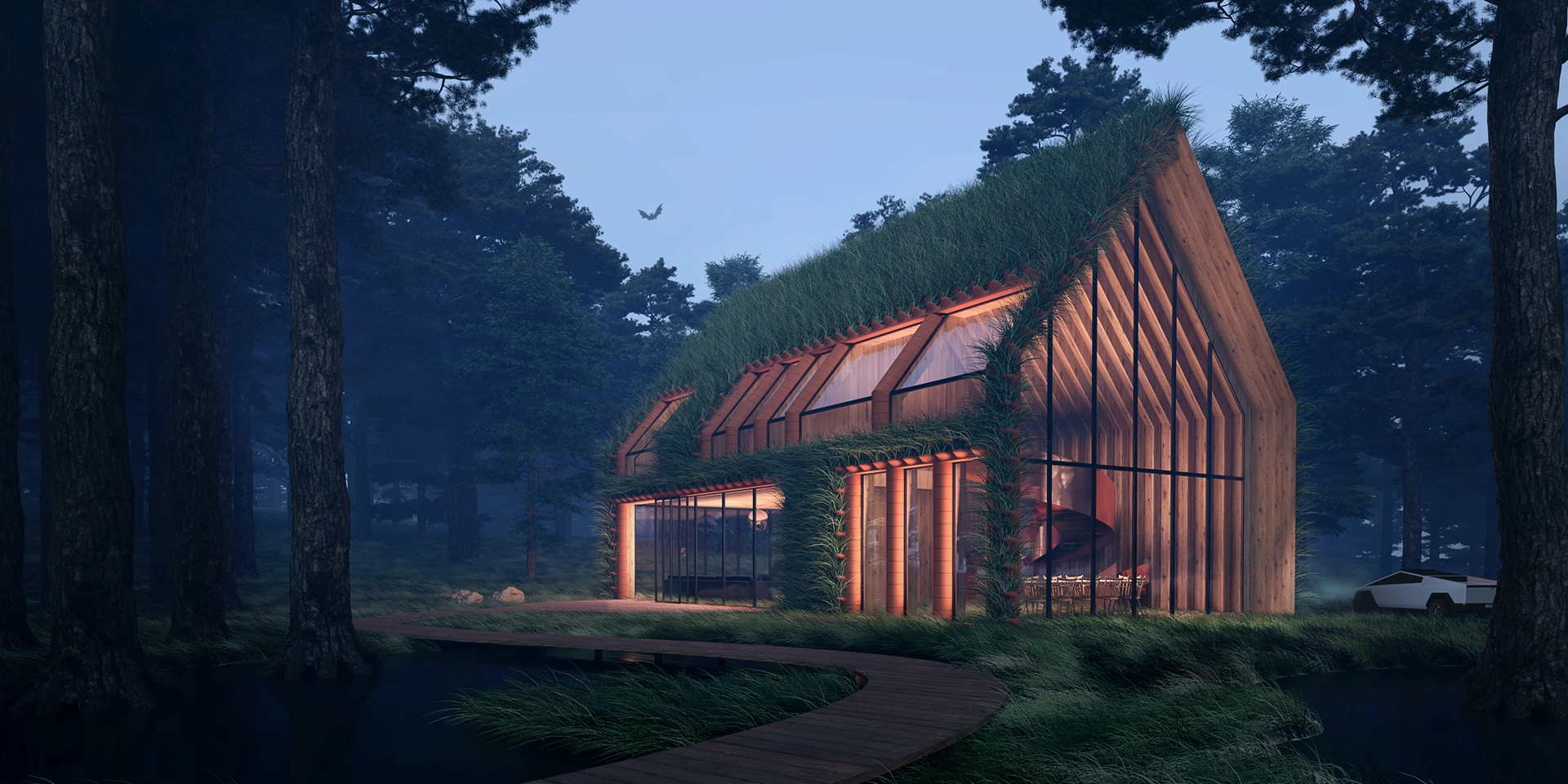 Greenery Facade created with Nest