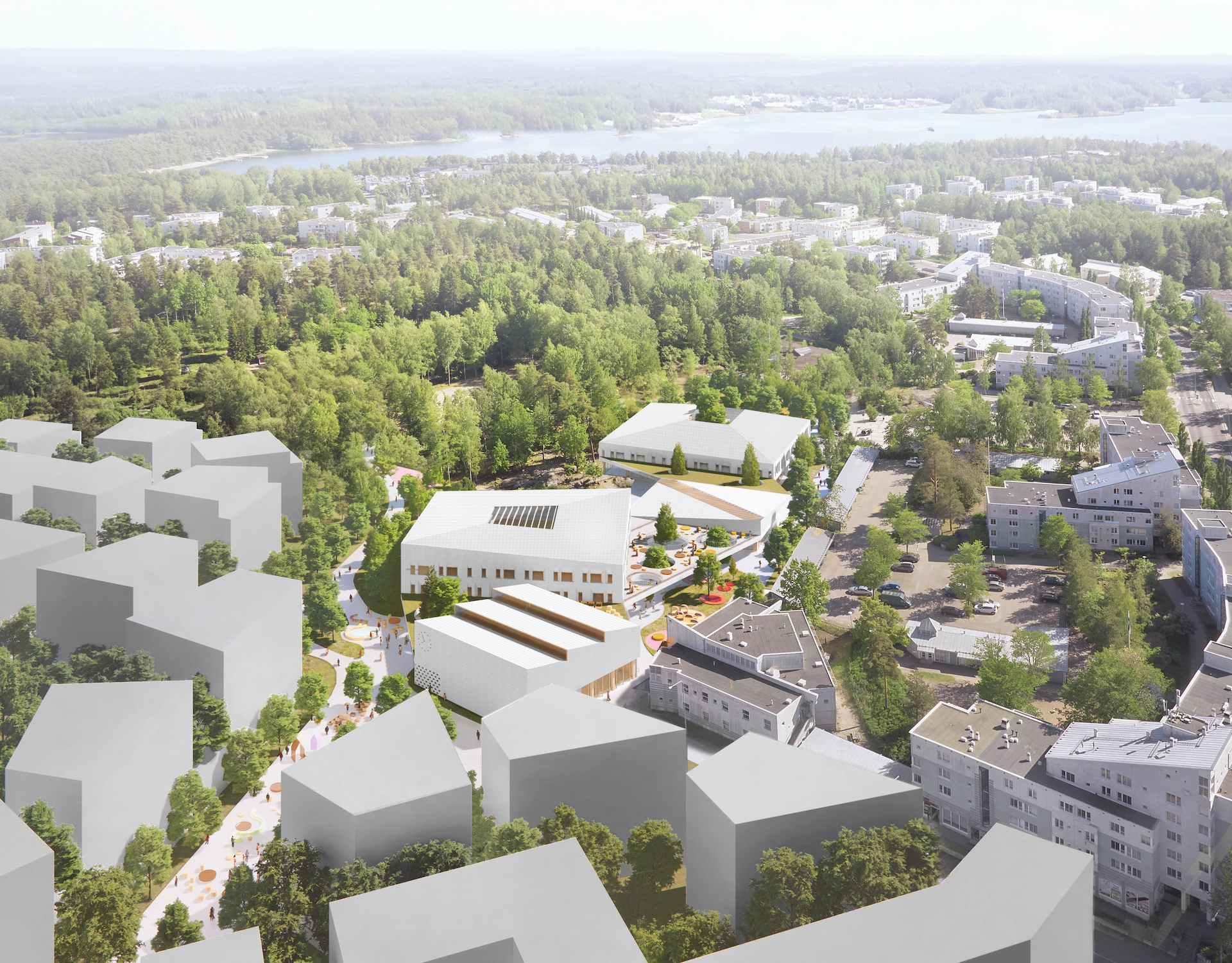 Aerial Concept of Playful Blocks