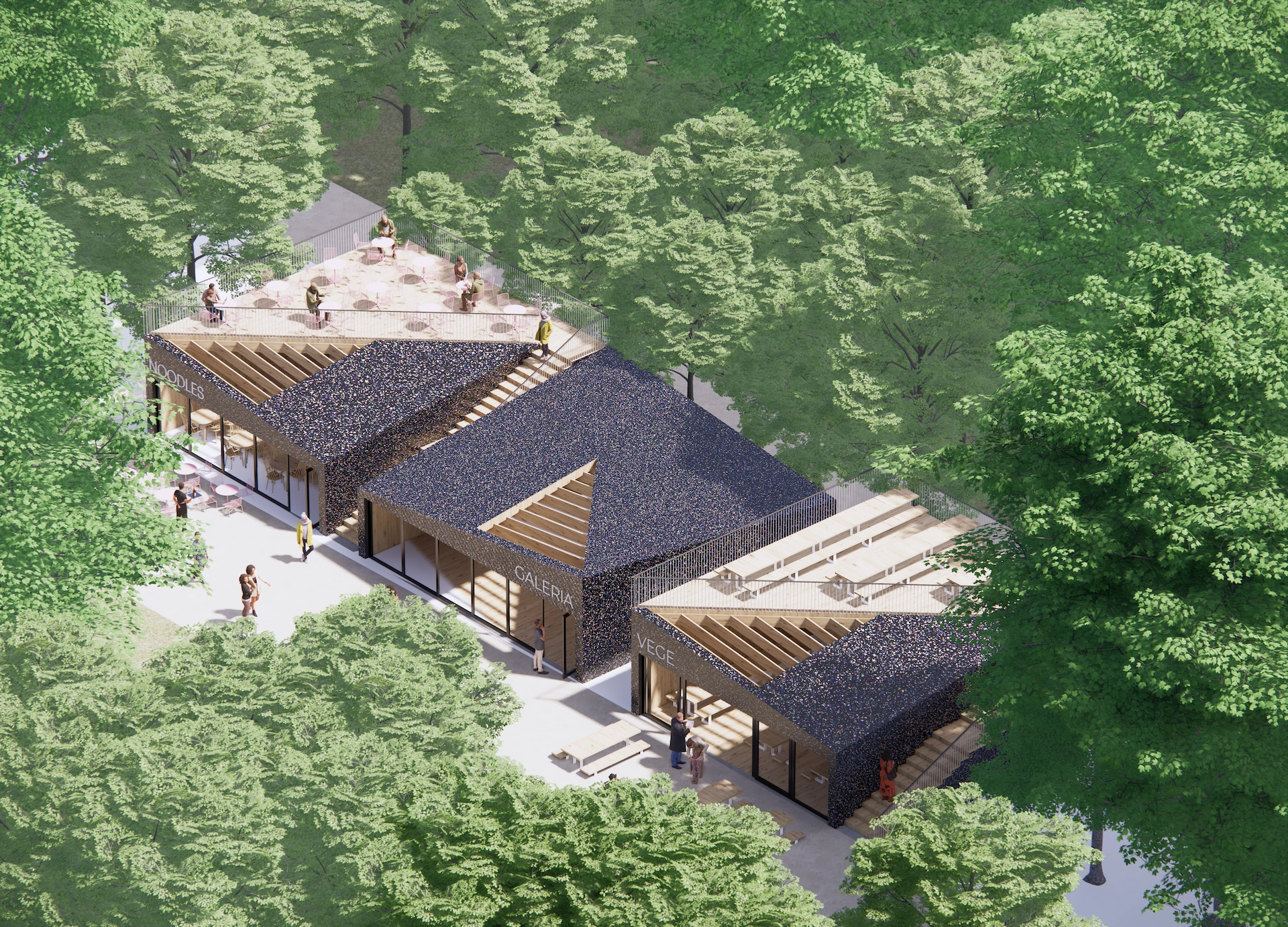 Aereal View of Middle-Size Modules