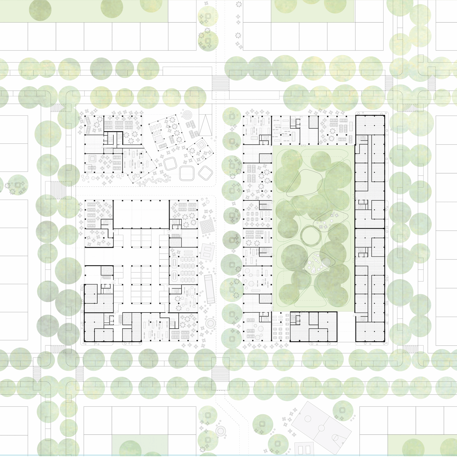 Ground Floor Plan and Access Floor