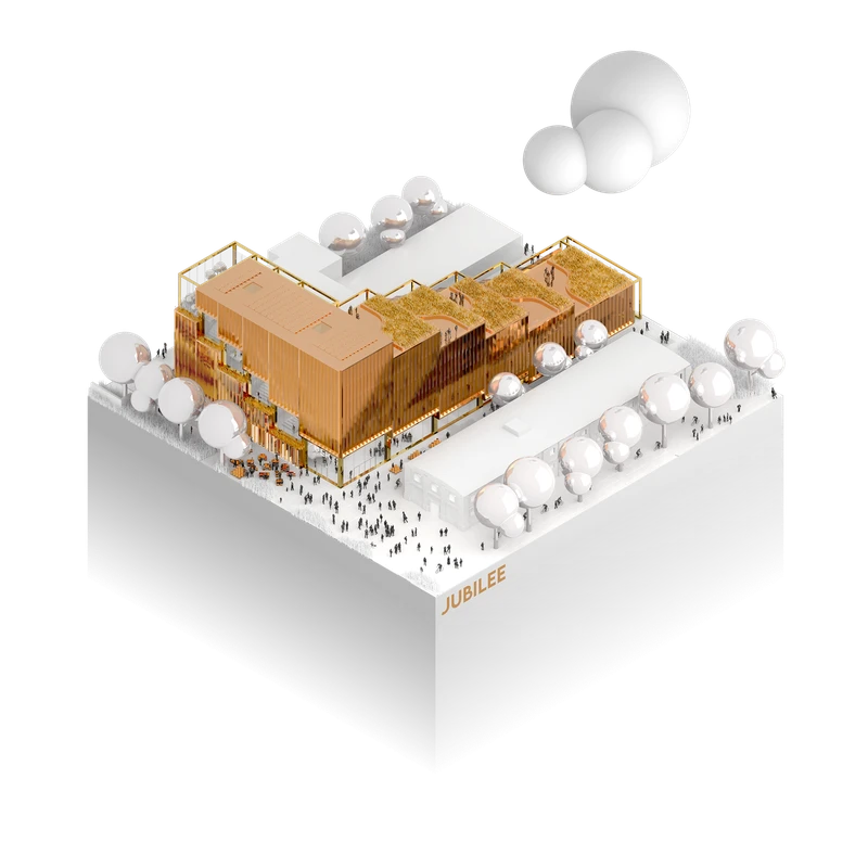 Jubilee — axonometric project illustration