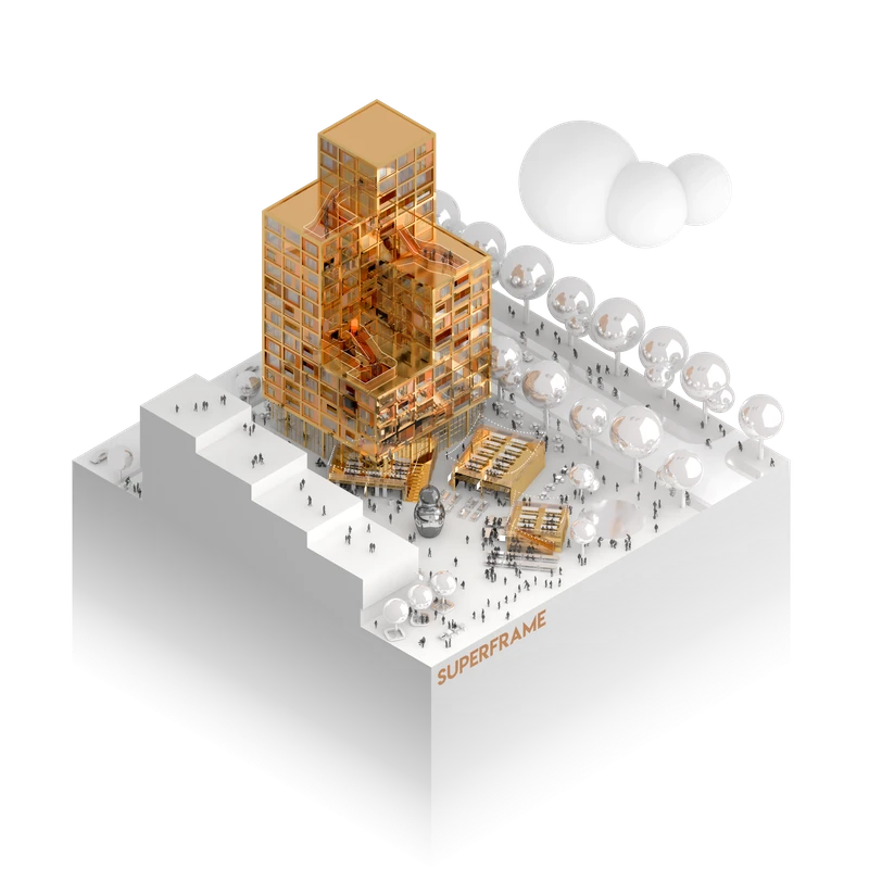Superframe — axonometric project illustration